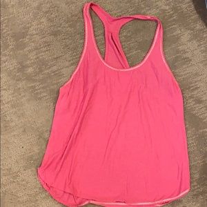 Lululemon pink Scalloped Tank top size 8